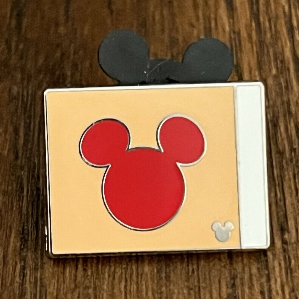 Disney Trading Pin, Mickey Mouse, Hidden Mickey, Yellow Flag, 4 of 5, 2010